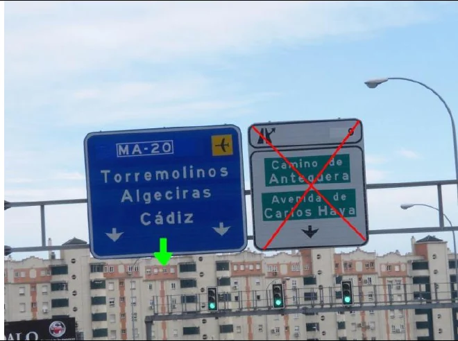 Paso 4: Contin&uacute;e por la MA-20