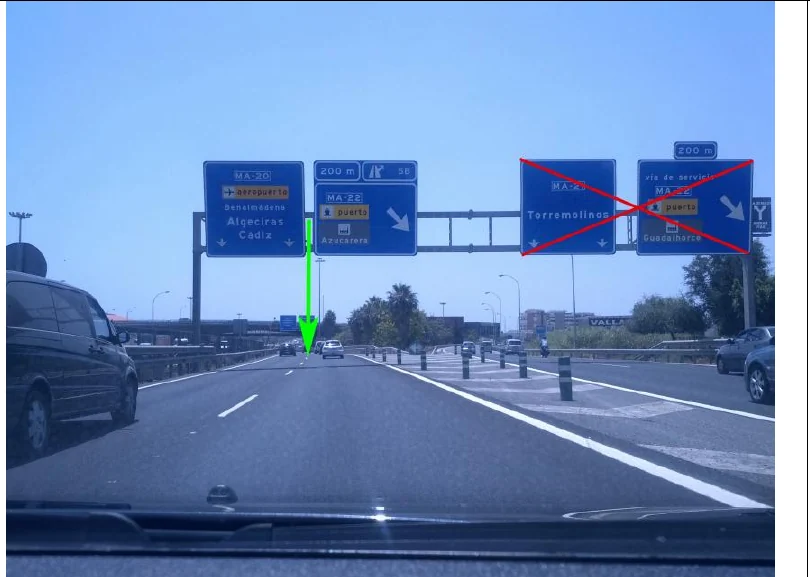 Paso 9: Permanezca en los carriles de la MA-20