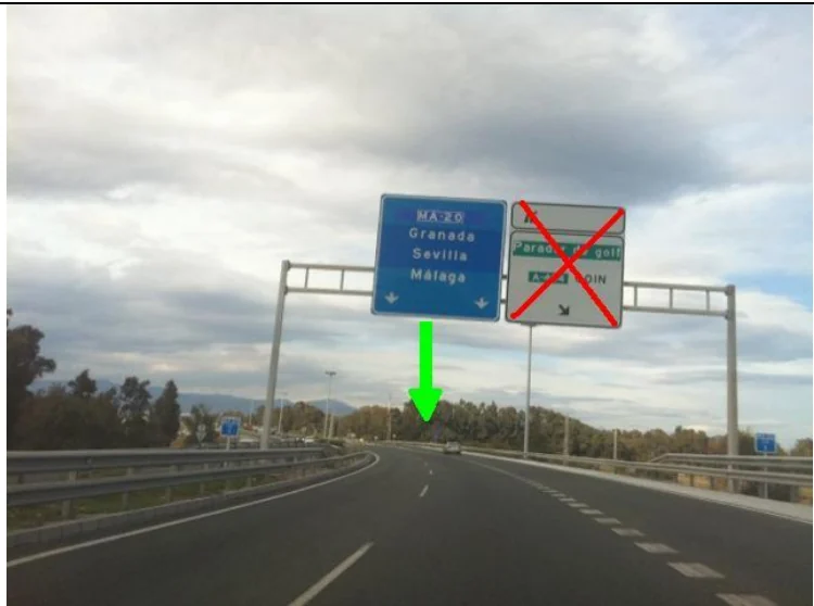 Paso 3: Mantenga la direcci&oacute;n Granada - Sevilla