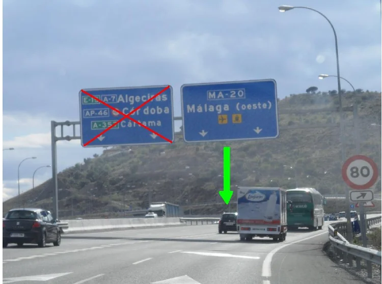Paso 3: Tome la MA-20 hacia M&aacute;laga Oeste y Aeropuerto