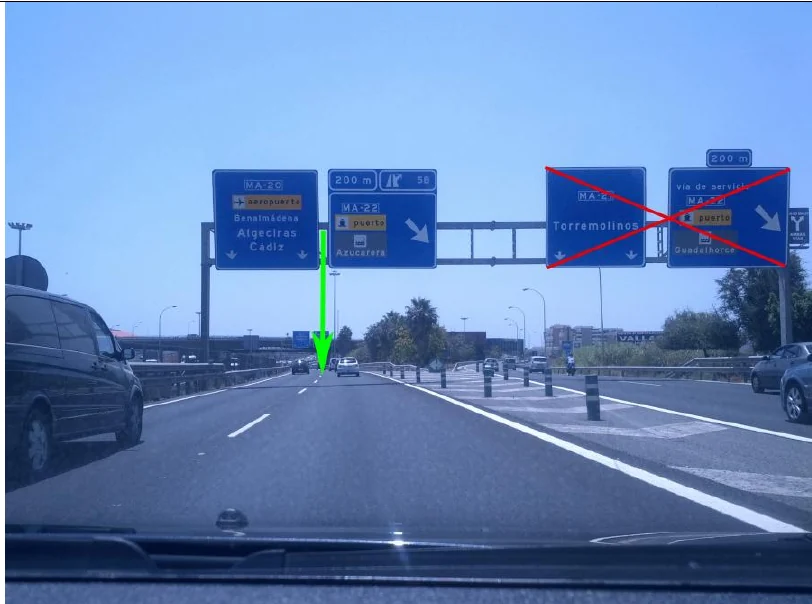 Paso 9: Permanezca en los carriles de la MA-20